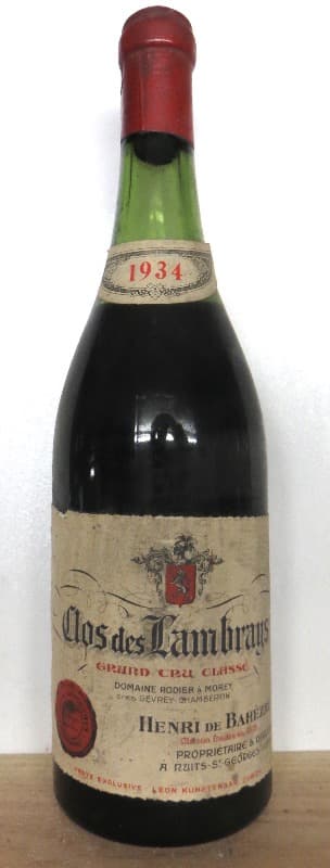 Clos-des-Lambrays, Domaine des Lambrays, 1934