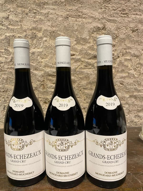 3 x Grands-Echézeaux, Grand Cru, domaine Mongeard Mugneret, 2019