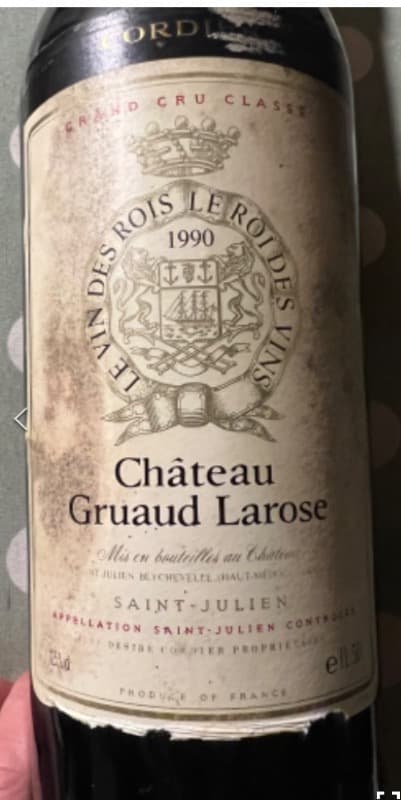 Château Gruaud Larose, Saint-Julien, 1990 (Magnum)