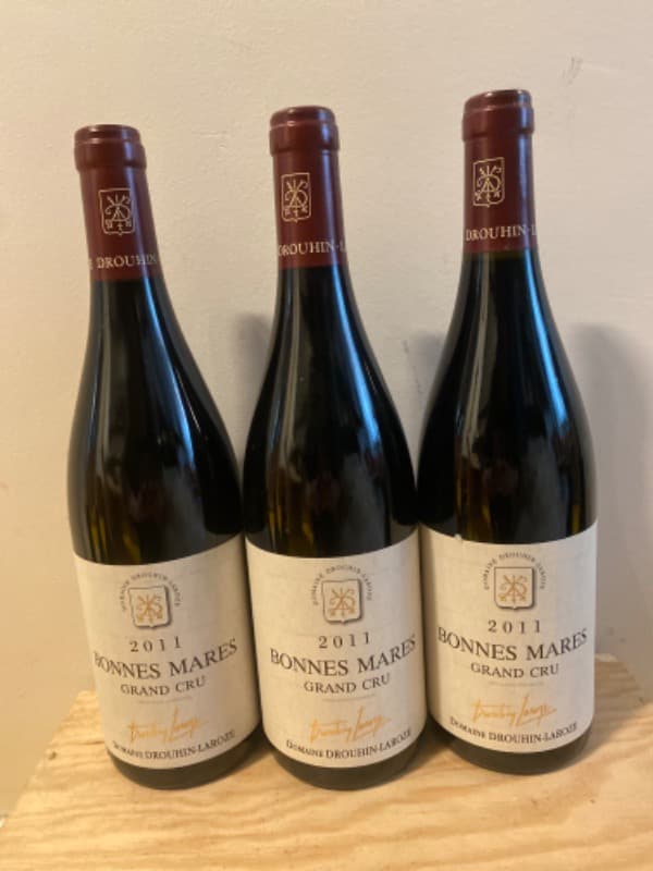 3 x Bonnes-Mares, Grand Cru, Domaine Drouhin-Laroze, 2011