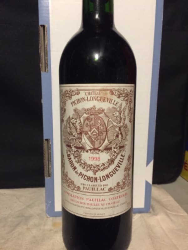 Baron de P. Longueville, Château Pichon Longueville, Pauillac, 1998