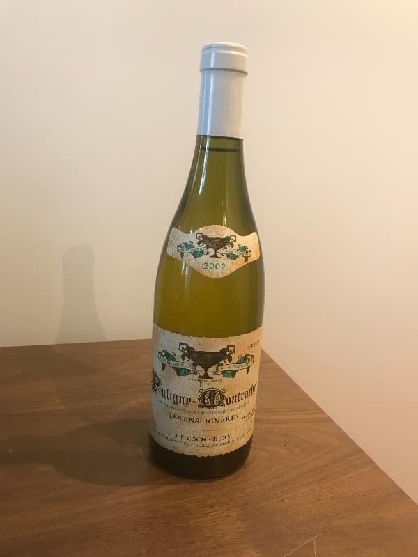 Puligny-Montrachet, Les Enseignères . Bottle N0 1, COCHE DURY, 2002