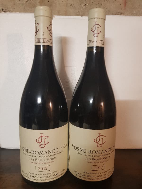 2 x Vosne-Romanée, 1er cru Les Beaux Monts, Domaine Jean-Jacques Confuron, 2012