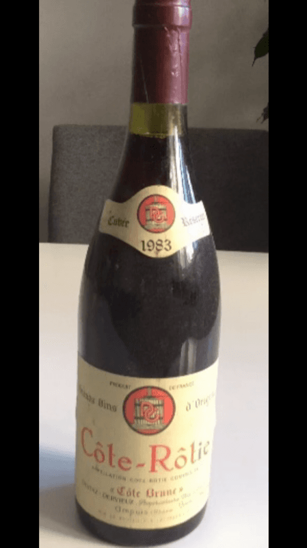 Côte-Rôtie, Côte Brune, Marius Gentaz Dervieux, 1983