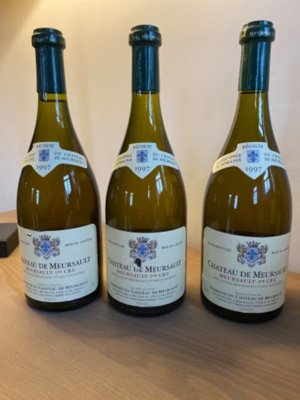 3 x Meursault, 1er Cru, Domaine du château de Meursault, 1997