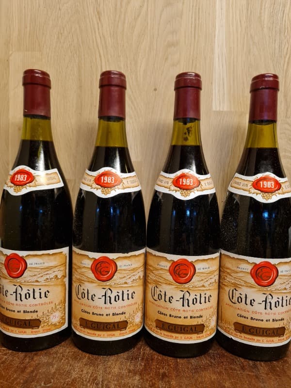 4 x Côte-Rôtie, Brune et Blonde, E. Guigal, 1983