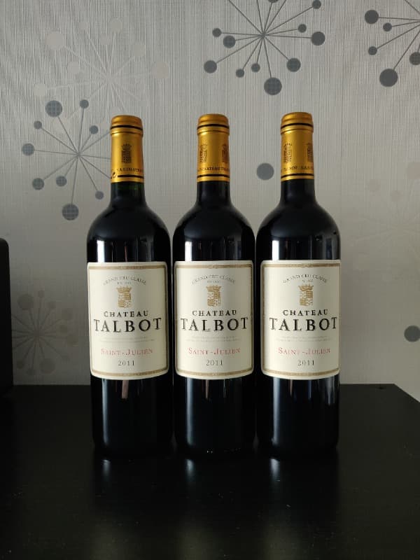 3 x Château Talbot, Saint-Julien, 2011