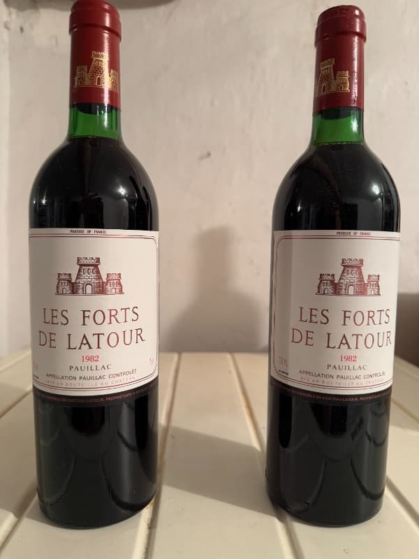 2 x Les Forts de Latour, Château Latour, Pauillac, 1982