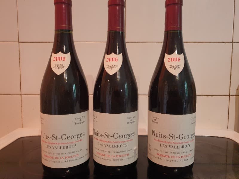 3 x Nuits-Saint-Georges, les Vllerots, Domaine de la Poulette, 2006