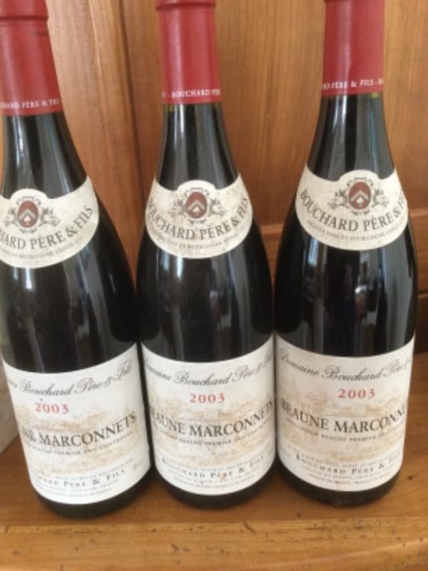 3 x Beaune, Marconnet 1er cru, Bouchard Père & Fils, 2003
