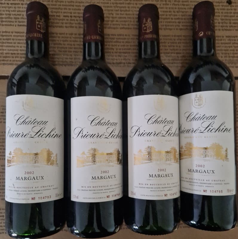 4 x Prieuré Lichine, Margaux, 2002