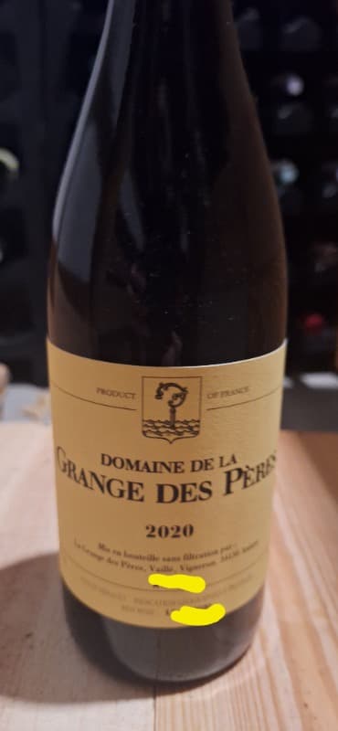 Domaine de la Grange des Pères, Vin de Pays de l'Hérault, 2020