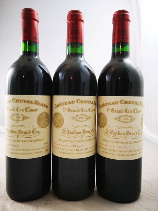3 x Château Cheval Blanc, Saint-Émilion Grand Cru, 1995