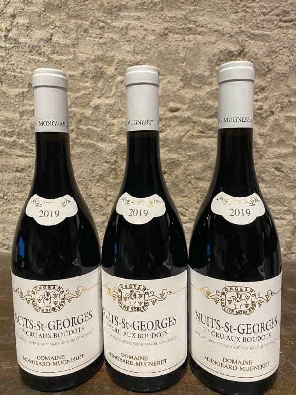 3 x Nuits-Saint-Georges, 1er Cru - Boudots, domaine Mongeard Mugneret, 2019