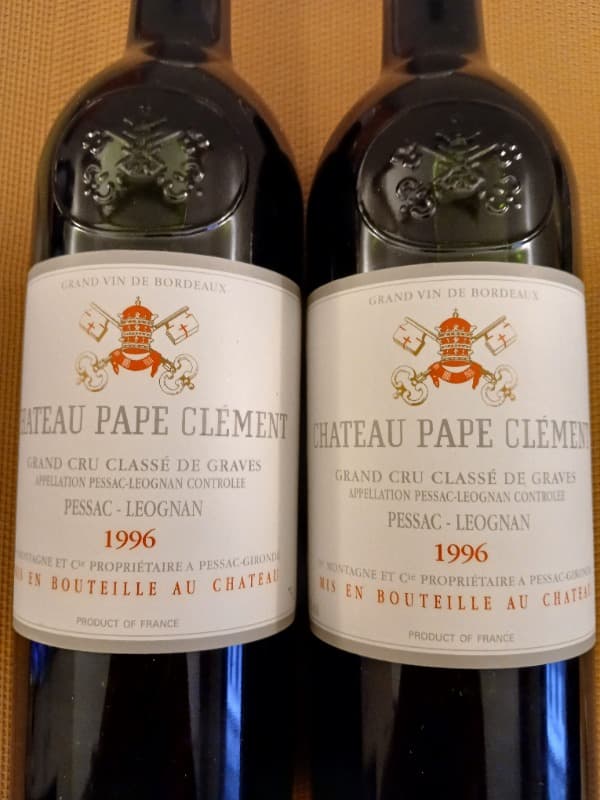 2 x Château Pape Clément, Pessac-Léognan, 1996