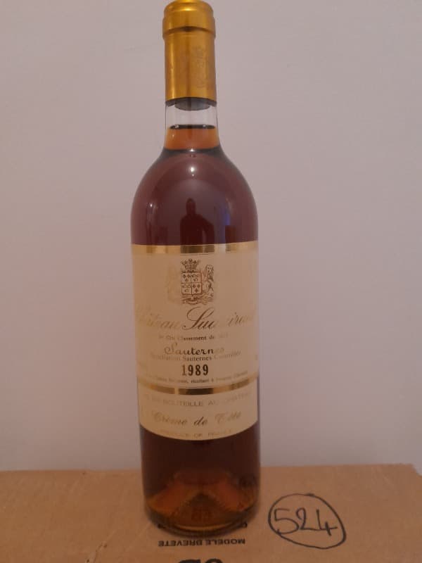 Crême de tête, Château Suduiraut, Sauternes, 1989