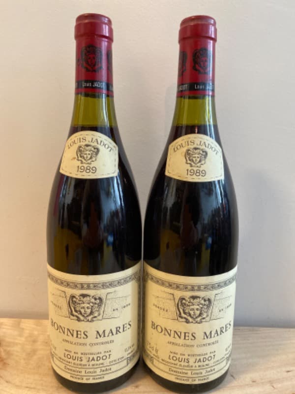 2 x Bonnes-Mares, Grand Cru, Louis Jadot, 1989