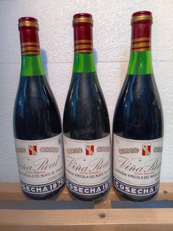 3 x Viña Real Gran Reserva, CVNE, Rioja, 1970