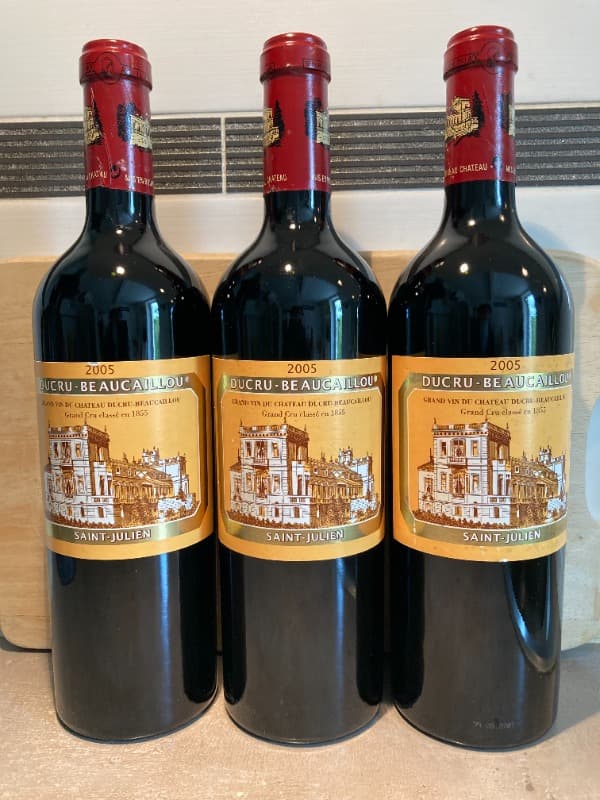 3 x Ducru-Beaucaillou, Saint-Julien, 2005
