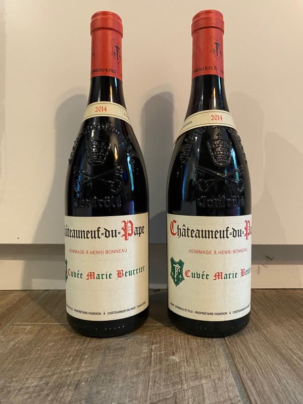 2 x Châteauneuf-du-Pape, Cuvée Marie Beurrier, Henri Bonneau, 2014