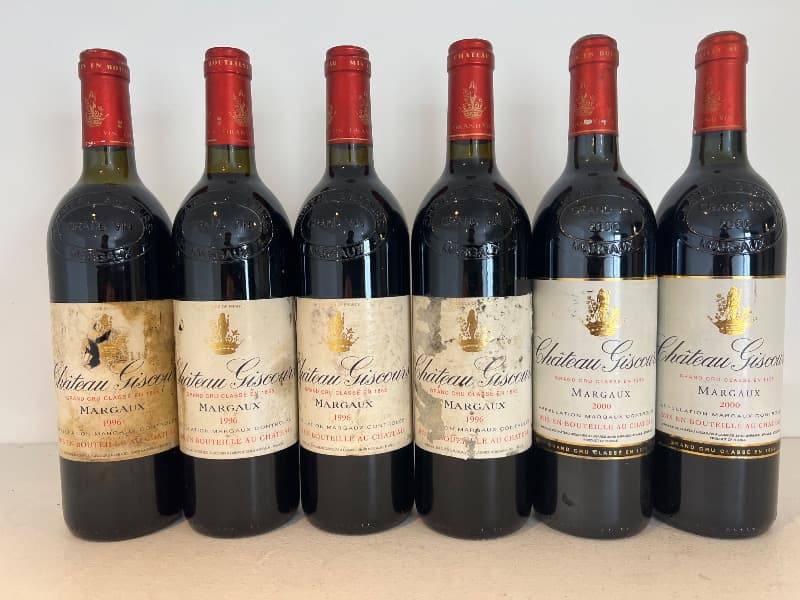 6 x Château Giscours, Margaux, 2000/1996