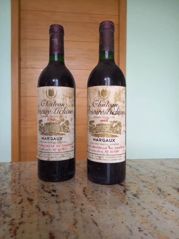 2 x Château Prieuré-Lichine, Margaux, 1982