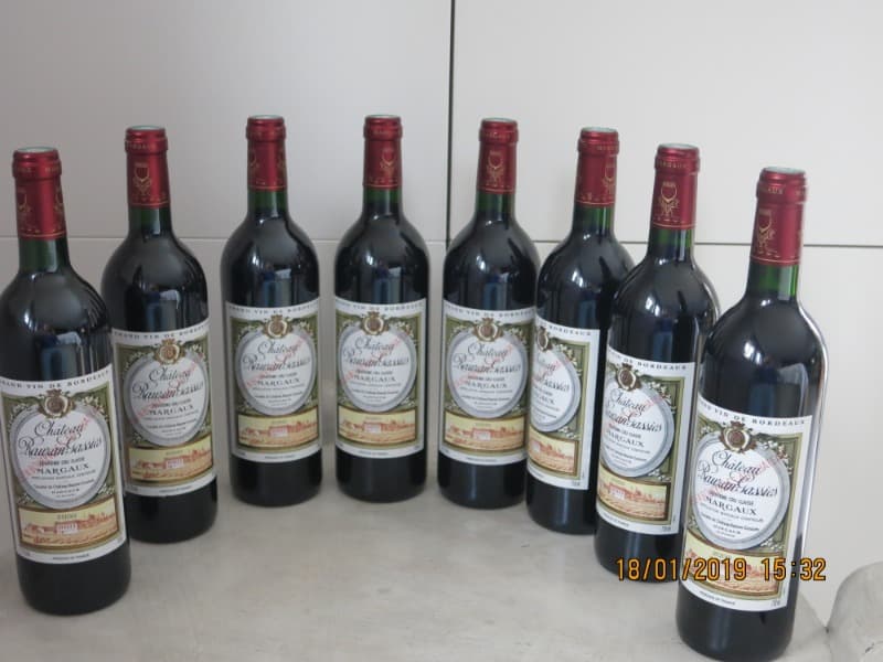 8 x château Rauzan Gassies, Margaux, 2000