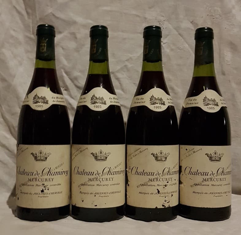 4 x Mercurey, château de Chamirey, 1985