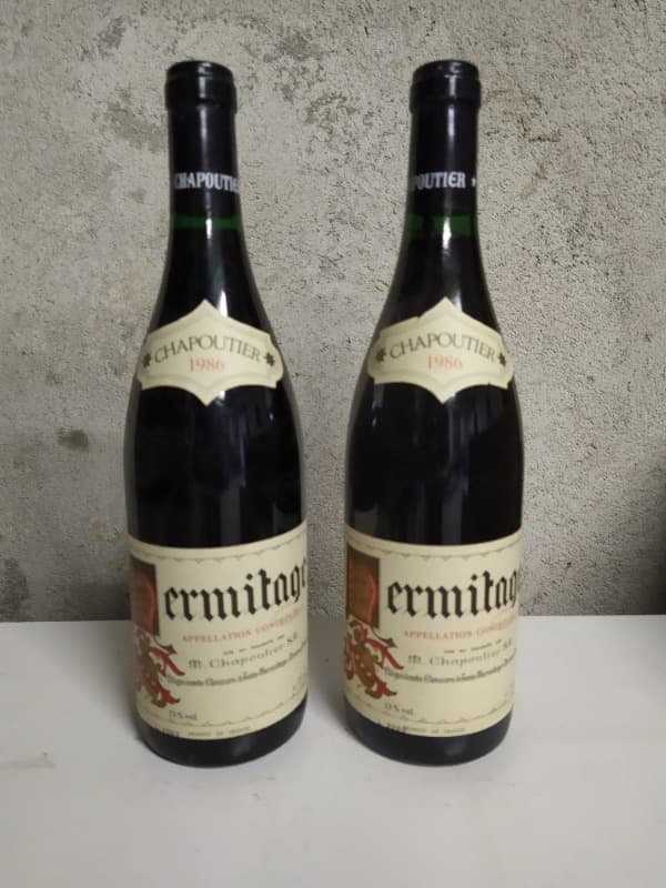 2 x Hermitage, M.chapoutier, 1986