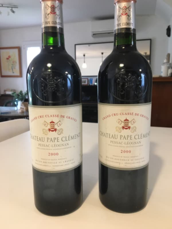 2 x Château pape clément, Graves, 2000