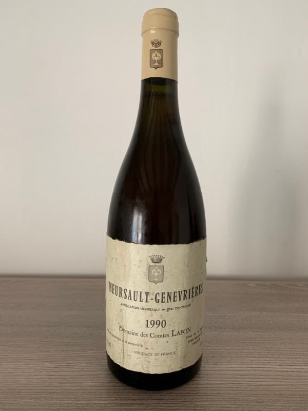 Meursault, 1er cru Genévrières, Domaine des Comtes Lafon, 1990