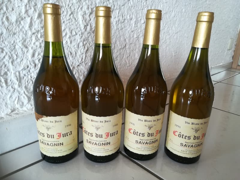 4 x Savagnin, Emilie Bourguignon, Côtes-du-Jura, 1998