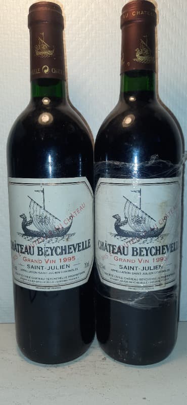 2 x château Beychevelle, Saint-Julien, 1995