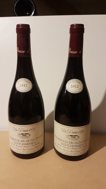 2 x Chambolle-Musigny, 1er cru Les charmes, La Pousse d'Or, 2012