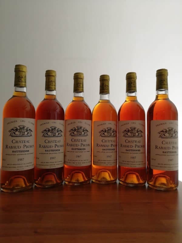 6 X Château RABAUD-PROMIS, Sauternes, 1987