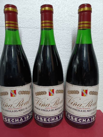 3 x Viña Real Gran Reserva 1970, Viña Real CVNE, Rioja, 1970