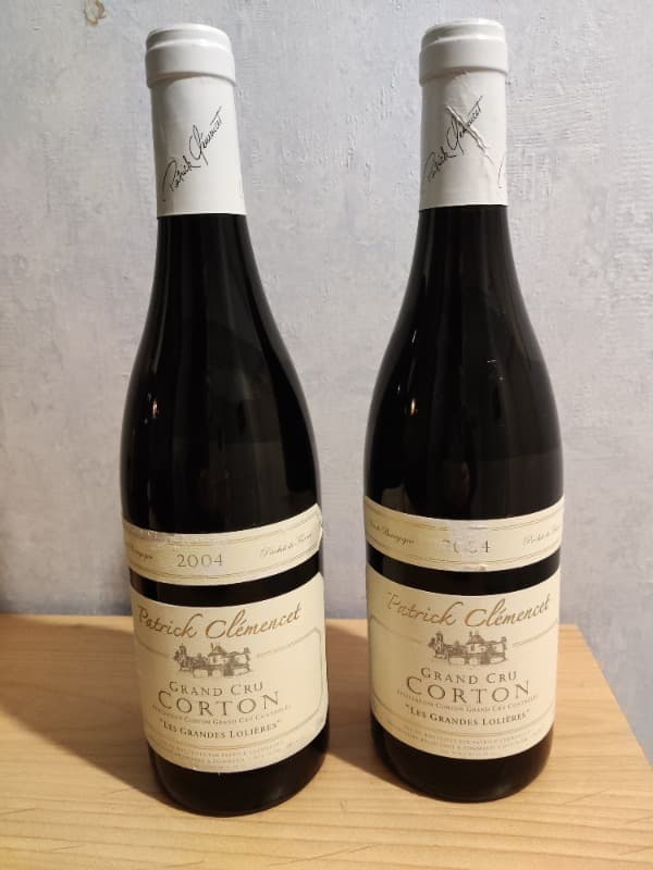 2 x Corton, Grand Cru - Les Grandes Lolières, Patrick Clémencet, 2004