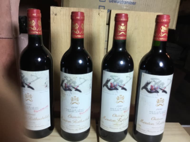 4 x Château Mouton Rothschild, Pauillac, 1996