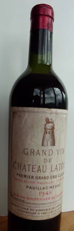 Grand Vin de Château Latour, Pauillac, 1948