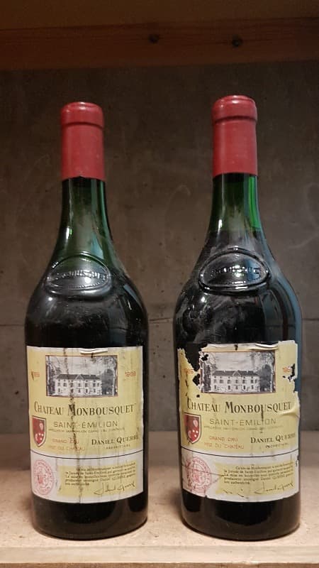 2 x Château MONBOUSQUET, Saint-Émilion Grand Cru, 1969