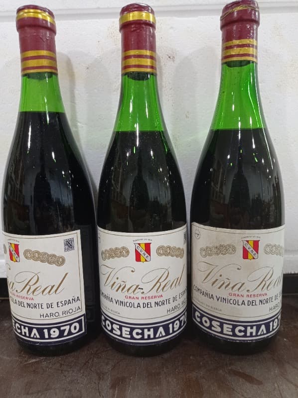 3 x Gran Reserva, Viña Real CVNE 70, Rioja, 1970