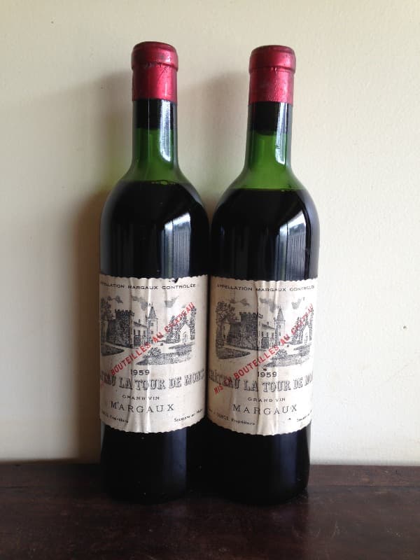 2x LA TOUR DE MONS, Margaux, 1959