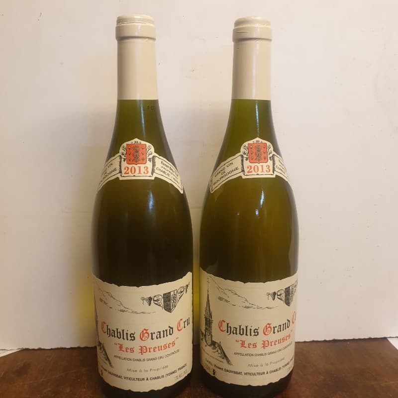 2 x Chablis, Gd Cru Les Preuses, Vincent Dauvissat, 2013