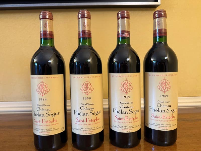 4 x Château Phélan Ségur, Saint-Estèphe, 1989