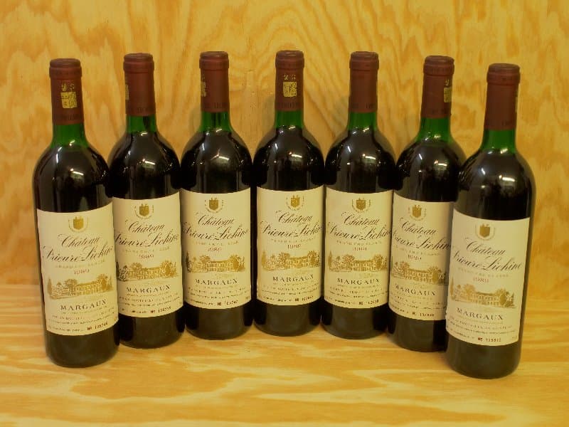7 x Grand cru classé, Prieuré Lichine, Margaux, 1989