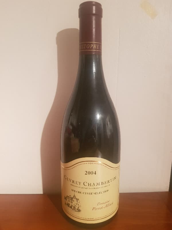 Gevrey-Chambertin, 1er cru Cuvée Selection, domaine Perrot-Minot, 2004
