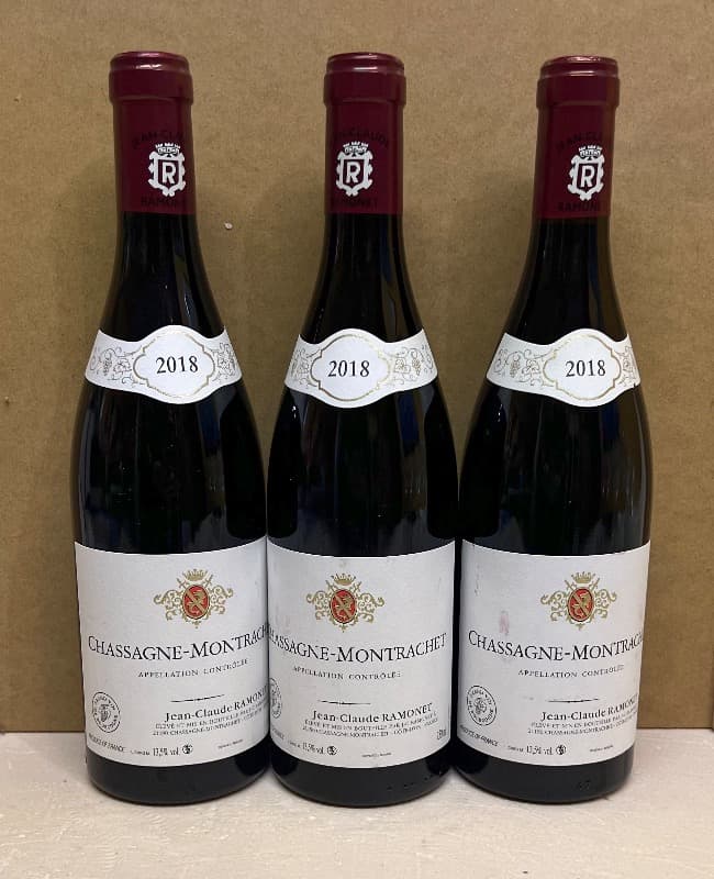 3 x Chassagne-Montrachet, Domaine Jean-Claude Ramonet, 2018