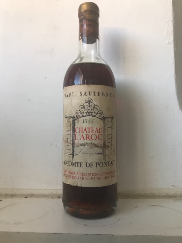 Château L’Aroc, Sauternes, 1955