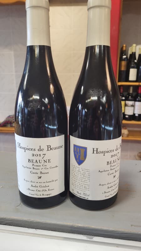 2 x Beaune, Premier cru cuvée Brunet, Hospices de Beaune, 2017