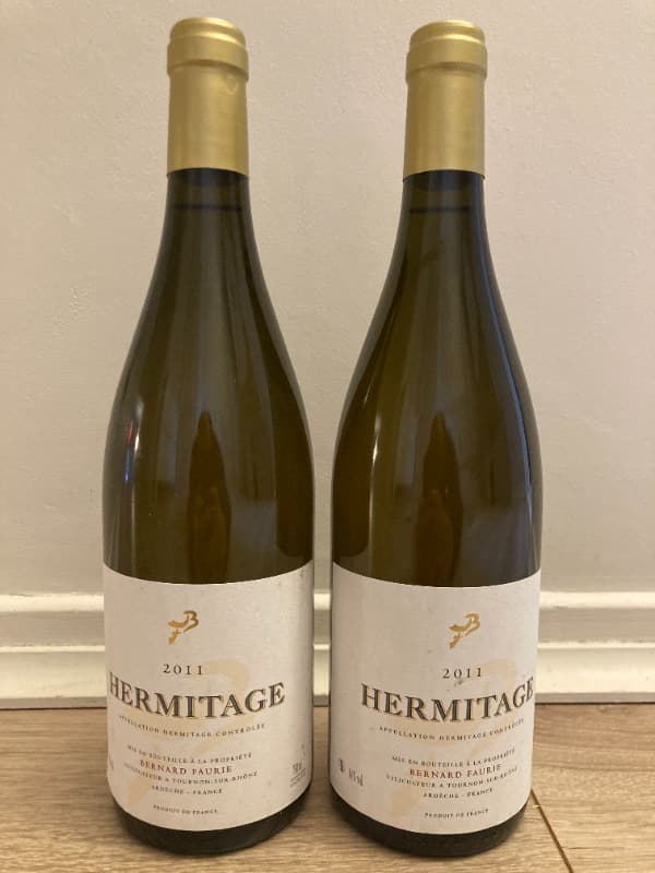 2 x Hermitage ( Bc/Wh), Bessards, Bernard Faurie, 2011